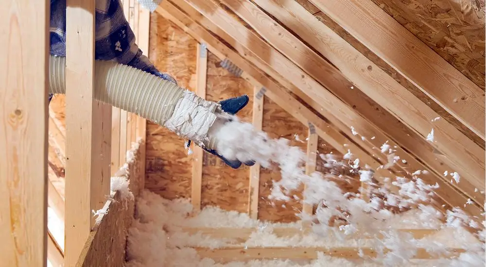 attic insulation installation